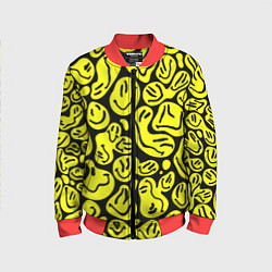 Бомбер детский The Смайлики, цвет: 3D-красный
