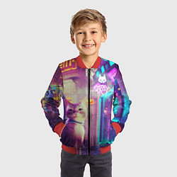 Бомбер детский Stray, цвет: 3D-красный — фото 2