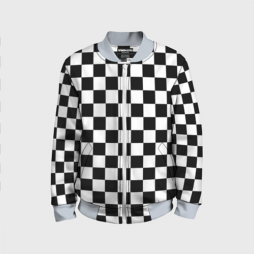 Детский бомбер Chess Squares Cubes / 3D-Серый – фото 1