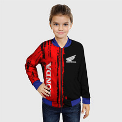 Бомбер детский Honda марка авто, цвет: 3D-синий — фото 2