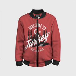 Бомбер детский Турция - Turkey, цвет: 3D-черный