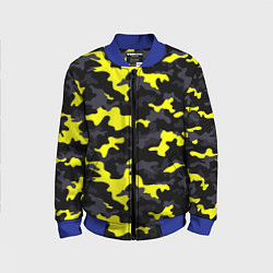 Бомбер детский Black Camo, цвет: 3D-синий