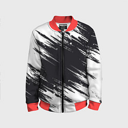 Бомбер детский БЕЛАЯ КРАСКА БРЫЗГИ, цвет: 3D-красный