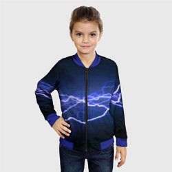 Бомбер детский Lightning Fashion 2025 Neon, цвет: 3D-синий — фото 2