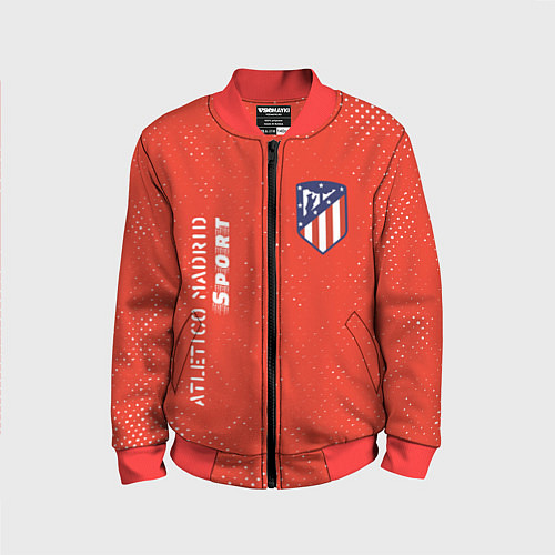 Детский бомбер АТЛЕТИКО Atletico Madrid Sport Гранж / 3D-Красный – фото 1