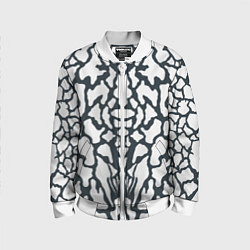 Детский бомбер Animal Black and White Pattern