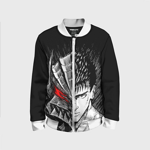 Детский бомбер БЕРСЕРК ГАТС И ДОСПЕХИ / 3D-Белый – фото 1