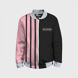 Бомбер детский BLACKPINK HALF BLACK-PINK MINI LOGO, цвет: 3D-серый