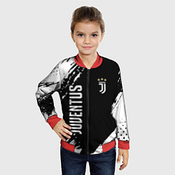 Бомбер детский Fc juventus фс ювентус, цвет: 3D-красный — фото 2