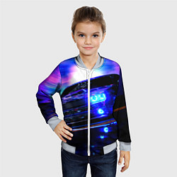 Бомбер детский Додж Челленджер, цвет: 3D-серый — фото 2