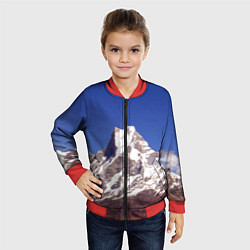 Бомбер детский Мачапучаре, священная гора - дом бога Шивы, закрыт, цвет: 3D-красный — фото 2