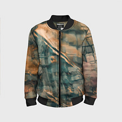 Детский бомбер Абстрактное множество красок и разломов на поверхн