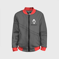 Детский бомбер Renault - серая абстракция
