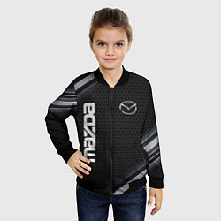 Бомбер детский Mazda карбон, цвет: 3D-черный — фото 2