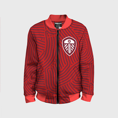 Детский бомбер Leeds United отпечатки / 3D-Красный – фото 1