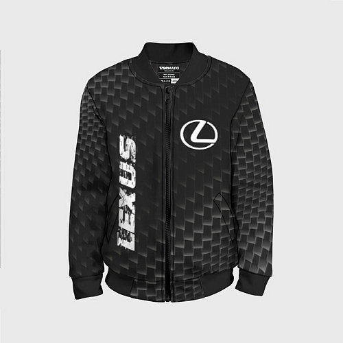 Детский бомбер Lexus карбоновый фон / 3D-Черный – фото 1