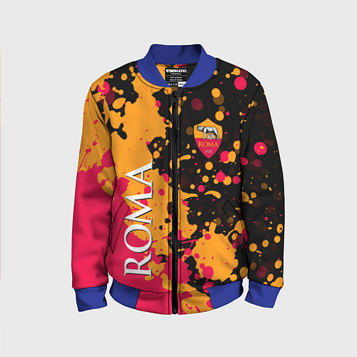 Детский бомбер Roma Краска / 3D-Синий – фото 1