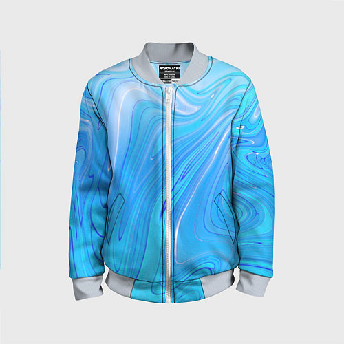 Детский бомбер Морозная свежесть / 3D-Серый – фото 1