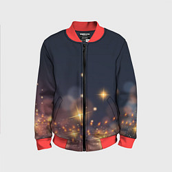 Бомбер детский Новогодняя тема 2023, цвет: 3D-красный