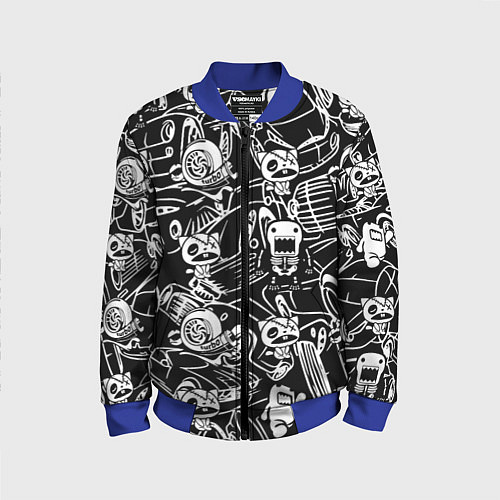 Детский бомбер JDM Pattern / 3D-Синий – фото 1