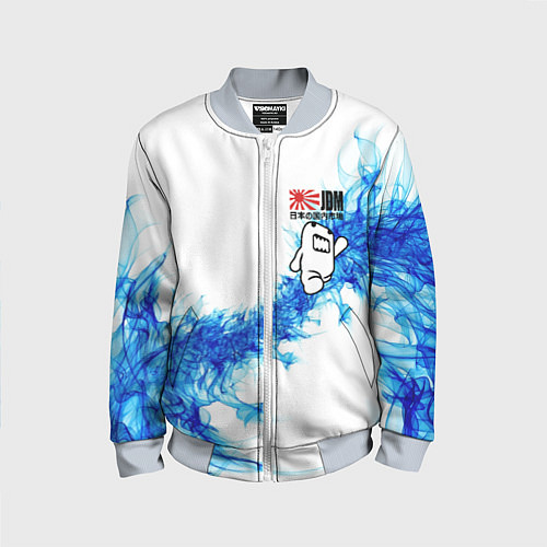 Детский бомбер Jdm style - Japan / 3D-Серый – фото 1