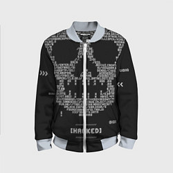 Детский бомбер Hacked skull