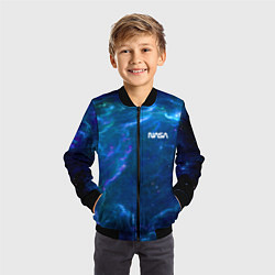 Бомбер детский Бескрайний космос - Nasa, цвет: 3D-черный — фото 2