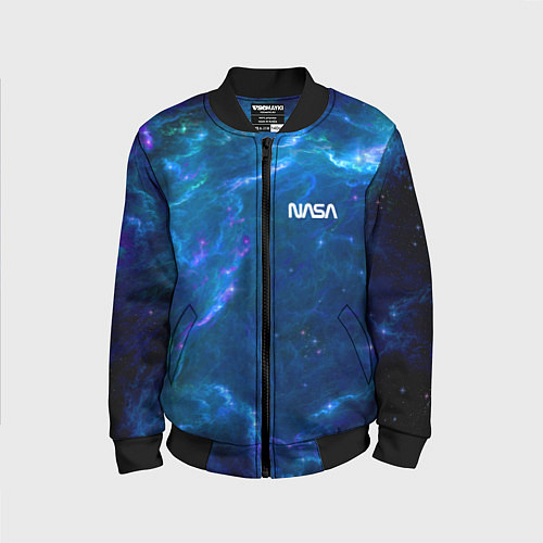 Детский бомбер Бескрайний космос - Nasa / 3D-Черный – фото 1