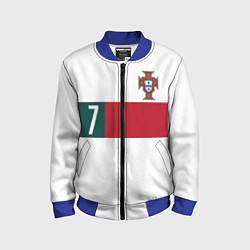 Бомбер детский Роналду ЧМ 2022 Португалия выездная, цвет: 3D-синий
