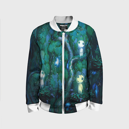 Детский бомбер Kodama tree / 3D-Белый – фото 1