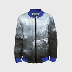 Бомбер детский Природа Скайрима, цвет: 3D-синий