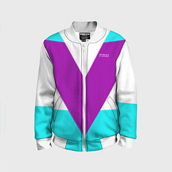 Бомбер детский В ретро стиле FIRM, цвет: 3D-белый