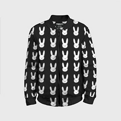 Детский бомбер Bunny pattern black