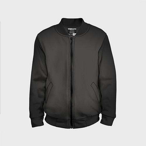 Детский бомбер Черная виньетка для черного / 3D-Черный – фото 1