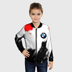 Бомбер детский BMW art, цвет: 3D-черный — фото 2
