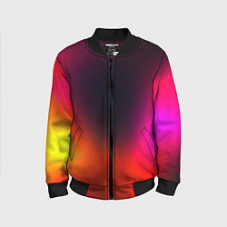Бомбер детский Абстрактная текстура, цвет: 3D-черный