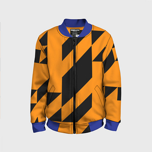 Детский бомбер Абстракция abstractart / 3D-Синий – фото 1