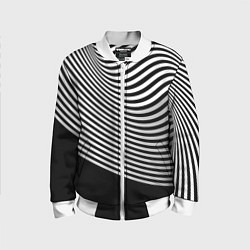 Бомбер детский Trendy raster pattern, цвет: 3D-белый