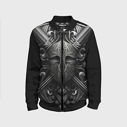 Бомбер детский Шлем средних веков, цвет: 3D-черный