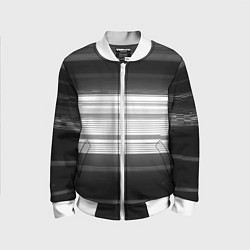 Детский бомбер Черно-белые помехи