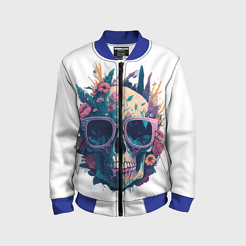 Детский бомбер Загар до утра / 3D-Синий – фото 1