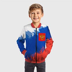 Бомбер детский Я патриот России, цвет: 3D-красный — фото 2
