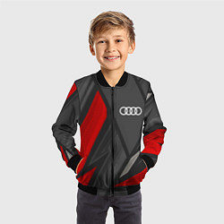 Бомбер детский Audi sports racing, цвет: 3D-черный — фото 2