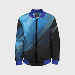 Бомбер детский Black blue style, цвет: 3D-синий