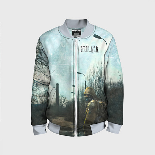 Детский бомбер Stalker одиночка на дороге / 3D-Серый – фото 1