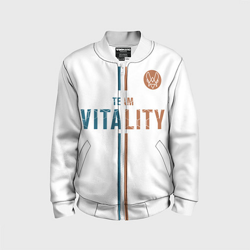 Детский бомбер Форма Team Vitality white / 3D-Белый – фото 1