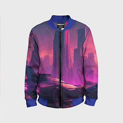 Детский бомбер Минималистический киберпанк