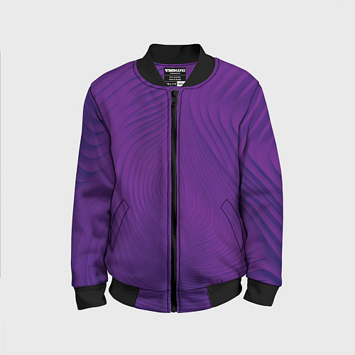 Детский бомбер Фантазия в фиолетовом / 3D-Черный – фото 1