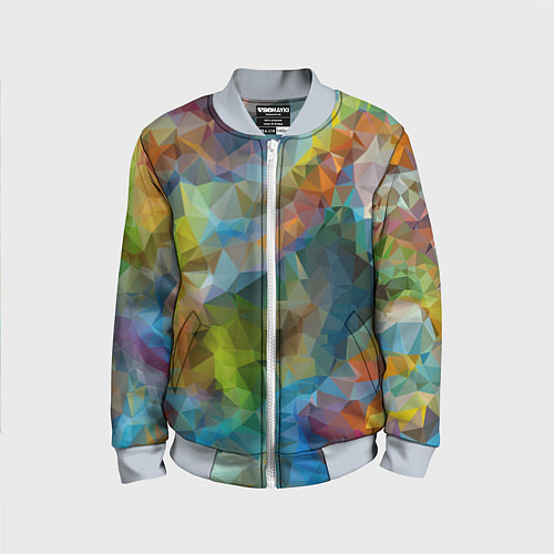 Детский бомбер Color pattern / 3D-Серый – фото 1
