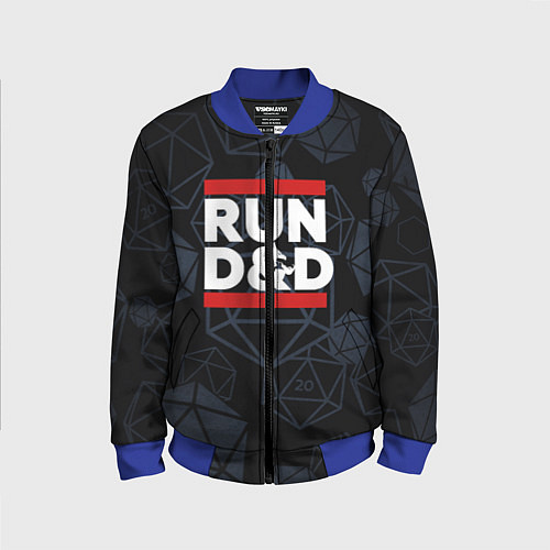 Детский бомбер Подземелья и драконы dnd / 3D-Синий – фото 1